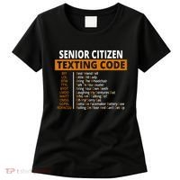 Senior Citizen Texting Code Funny Women's T-Shirt thumb 0