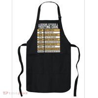 Senior Citizen Texting Code Funny Old People Gift Apron thumb 0