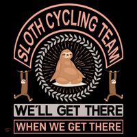 Sloth Cycling Team We'll Get There When We Get There Coffee Mug thumb 5