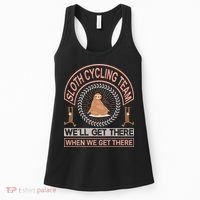 Sloth Cycling Team We'll Get There When We Get There Women's Tank Top thumb 0
