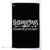 Shenanigans Coordinator Teacher St Patricks Day Shenanigans Golf Towel thumb 0