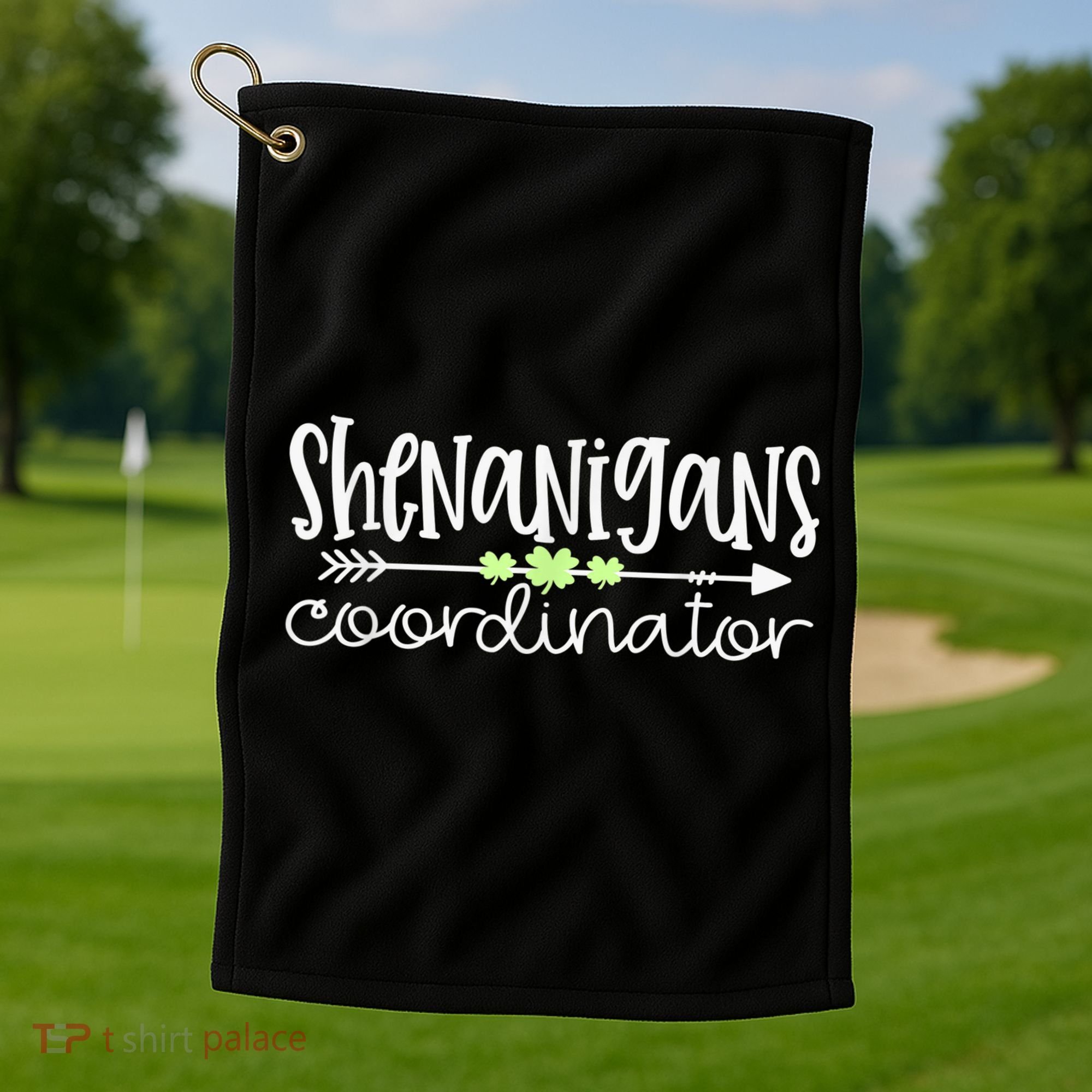 Shenanigans Coordinator Teacher St Patricks Day Shenanigans Golf Towel