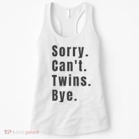 Sorry Can’T Twins Bye Funny Twin Mom Women's Tank Top thumb 0