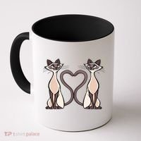 Siamese Cat Twins Gift For Siamese Cat Breed Owner Gift Coffee Mug thumb 0