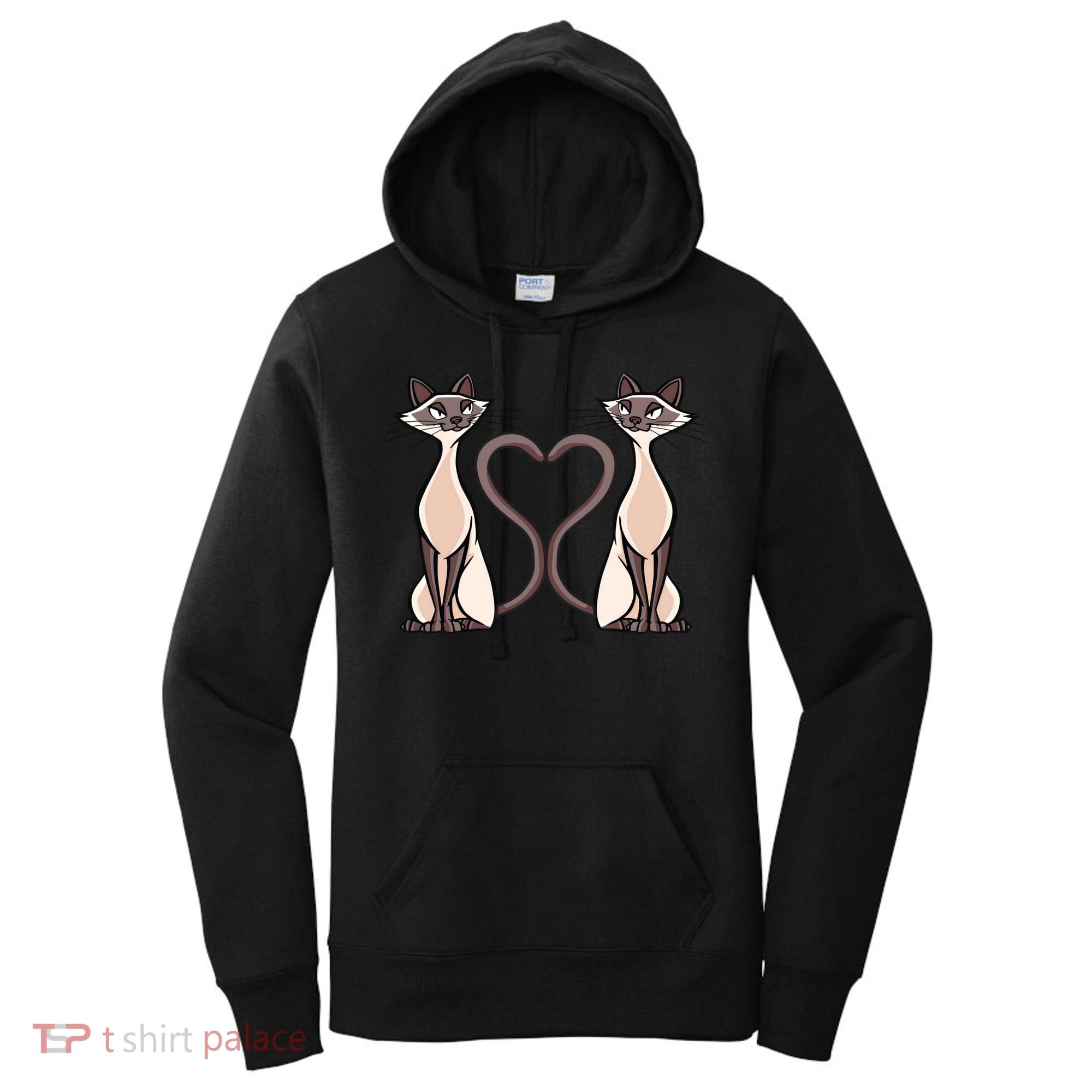 Siamese Cat Twins Gift For Siamese Cat Breed Owner Gift Women's Hoodie