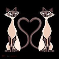 Siamese Cat Twins Gift For Siamese Cat Breed Owner Gift Women's Hoodie thumb 2