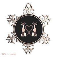 Siamese Cat Twins Gift For Siamese Cat Breed Owner Gift Ornament thumb 0