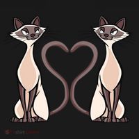 Siamese Cat Twins Gift For Siamese Cat Breed Owner Gift Ornament thumb 1