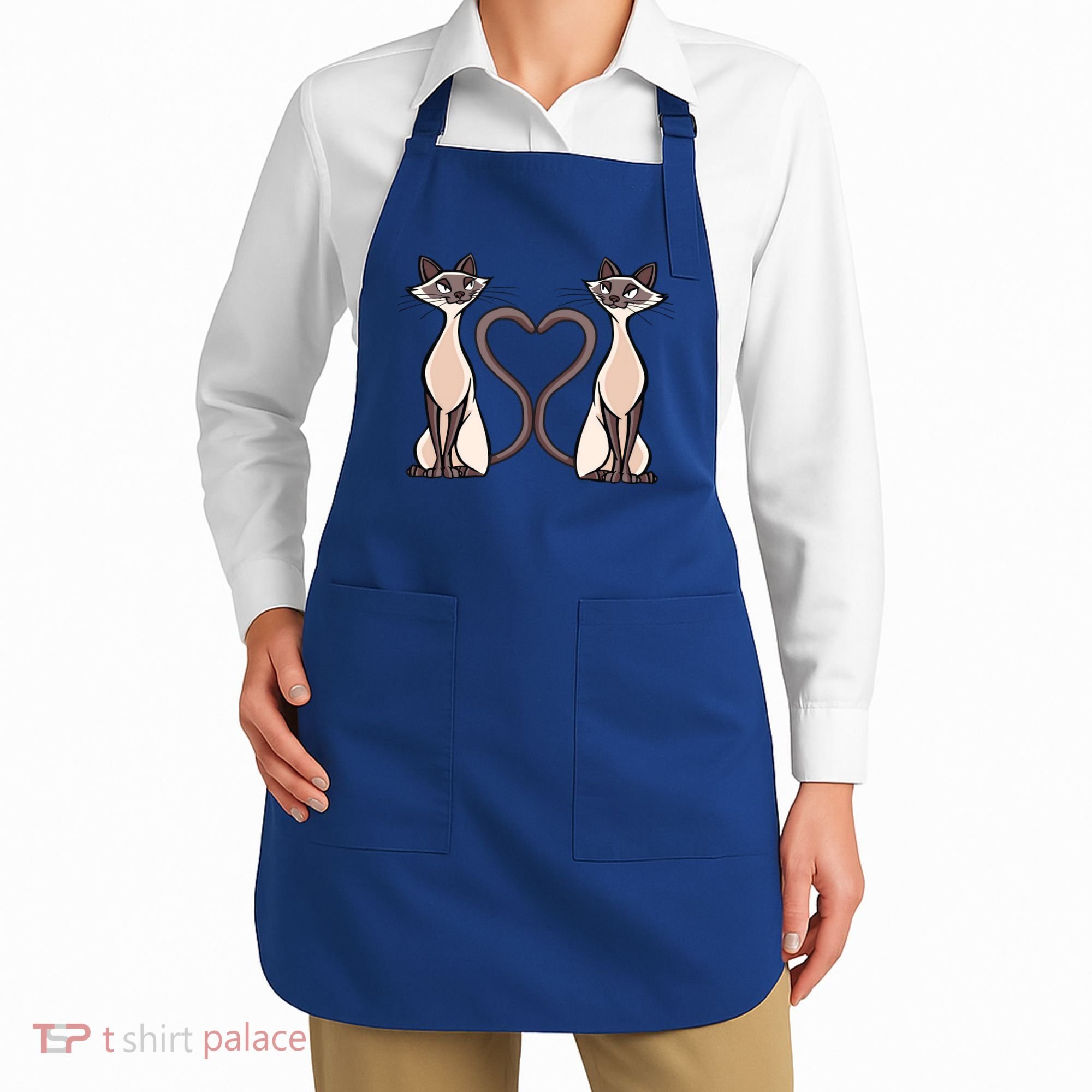 Siamese Cat Twins Gift For Siamese Cat Breed Owner Gift Apron