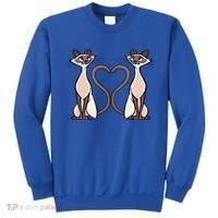 Siamese Cat Twins Gift For Siamese Cat Breed Owner Gift Sweatshirt thumb 0
