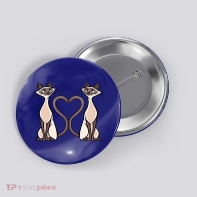 Siamese Cat Twins Gift For Siamese Cat Breed Owner Gift Button