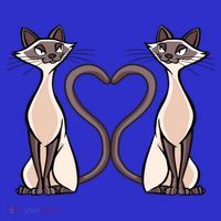 Siamese Cat Twins Gift For Siamese Cat Breed Owner Gift Toddler Hoodie thumb 2