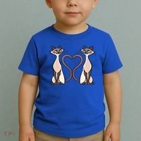 Siamese Cat Twins Gift For Siamese Cat Breed Owner Gift Toddler T-Shirt thumb 2
