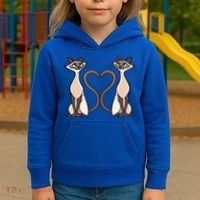 Siamese Cat Twins Gift For Siamese Cat Breed Owner Gift Kids Hoodie thumb 3