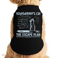 SchröDingers Cat The Escape Plan Funny Science Teacher Doggie Tank thumb 0