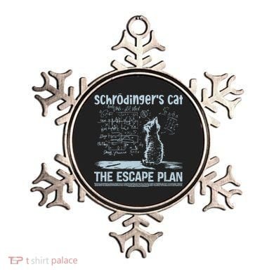 SchröDingers Cat The Escape Plan Funny Science Teacher Ornament