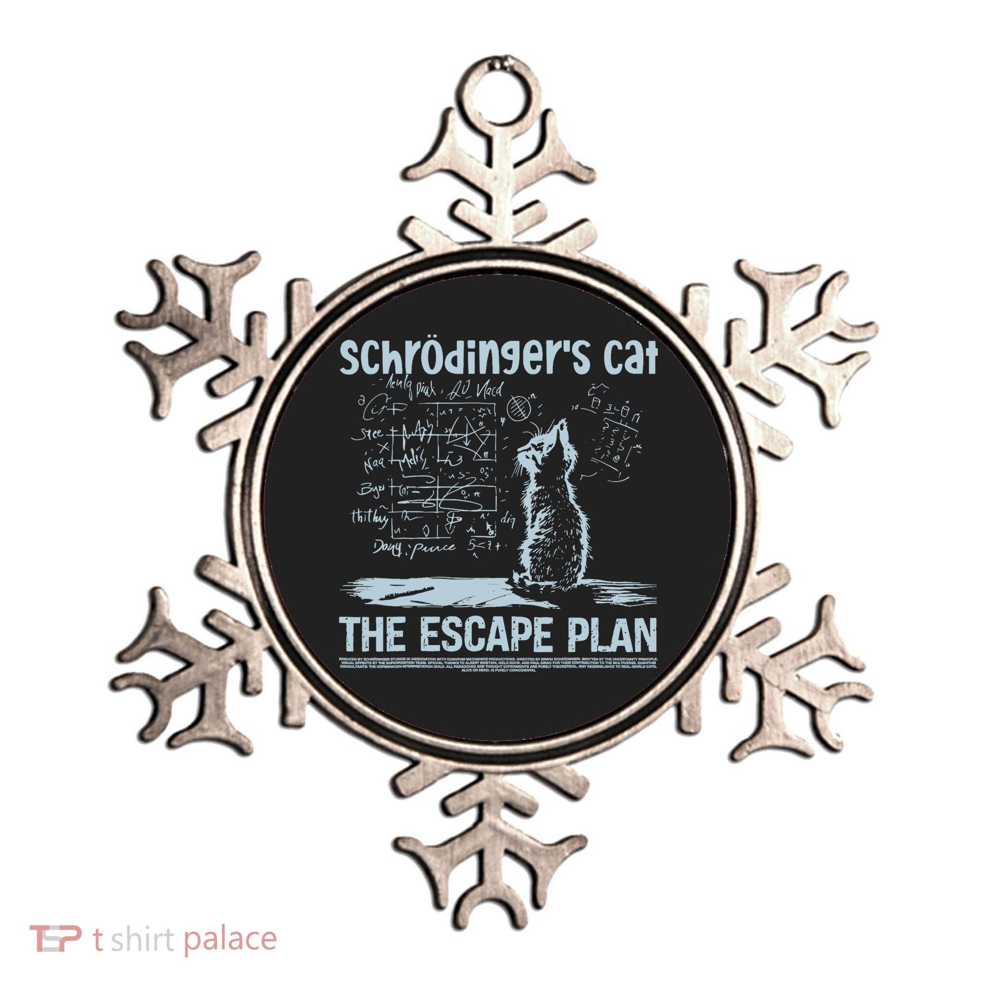SchröDingers Cat The Escape Plan Funny Science Teacher Ornament