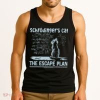 SchröDingers Cat The Escape Plan Funny Science Teacher Tank Top thumb 3