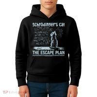 SchröDingers Cat The Escape Plan Funny Science Teacher Kids Hoodie thumb 4