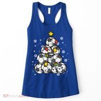 Soccer Christmas Tree Xmas Pajamas Pjs Player Boys Girls Gift Women's Tank Top thumb 0