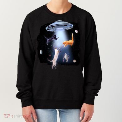 Space Cats UFO Women's Sweatshirt