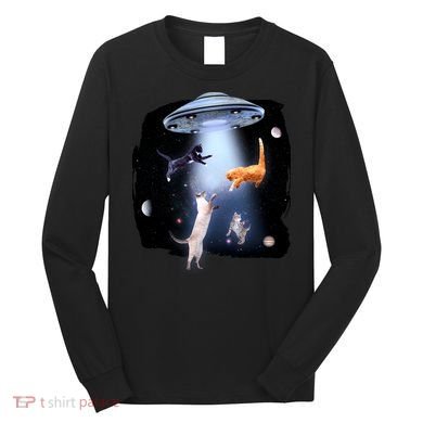 Space Cats UFO Long Sleeve Shirt