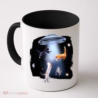Space Cats UFO Coffee Mug thumb 0