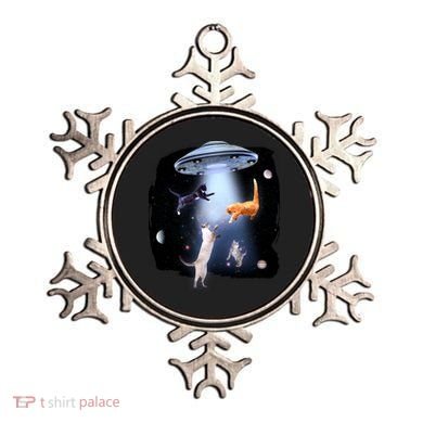 Space Cats UFO Ornament