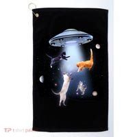 Space Cats UFO Golf Towel thumb 0