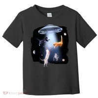 Space Cats UFO Toddler T-Shirt thumb 0