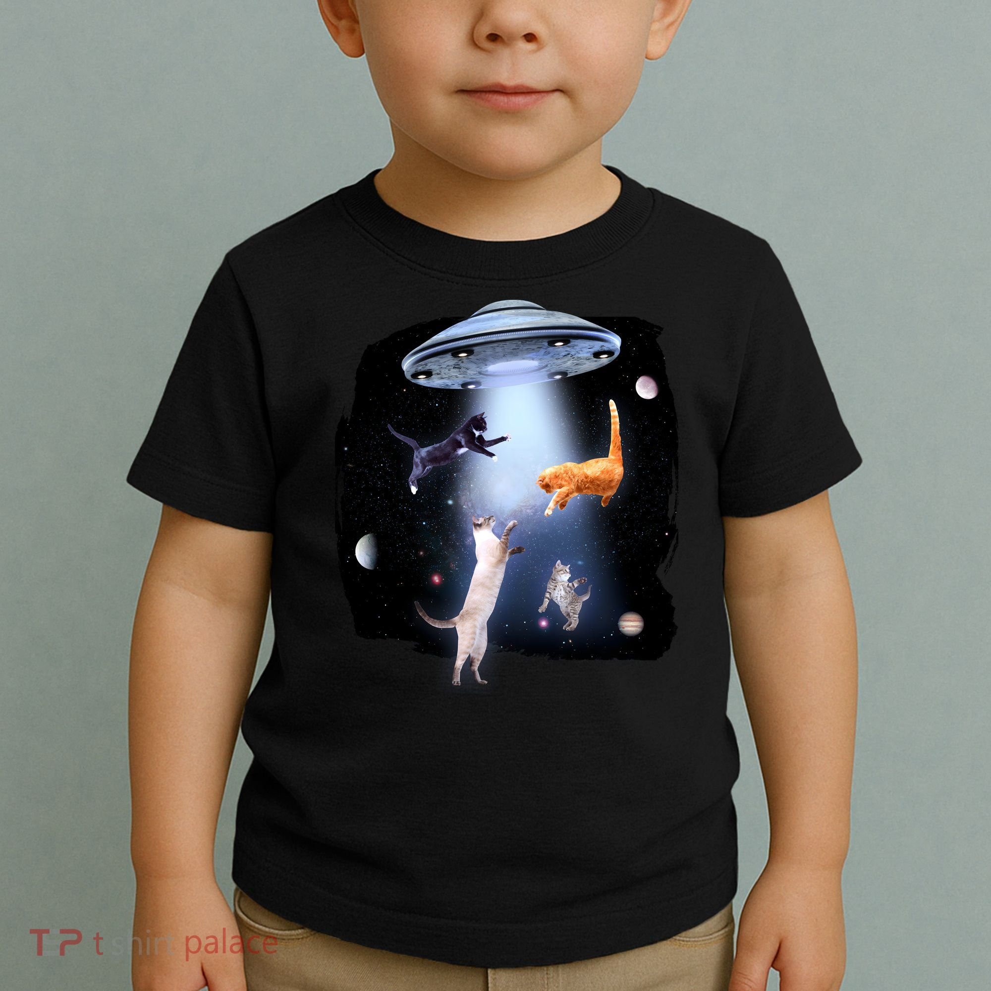 Space Cats UFO Toddler T-Shirt