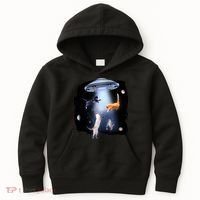 Space Cats UFO Kids Hoodie thumb 0