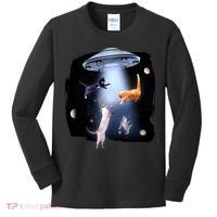 Space Cats UFO Kids Long Sleeve Shirt thumb 0