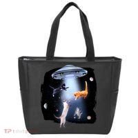 Space Cats UFO Tote Bag thumb 0