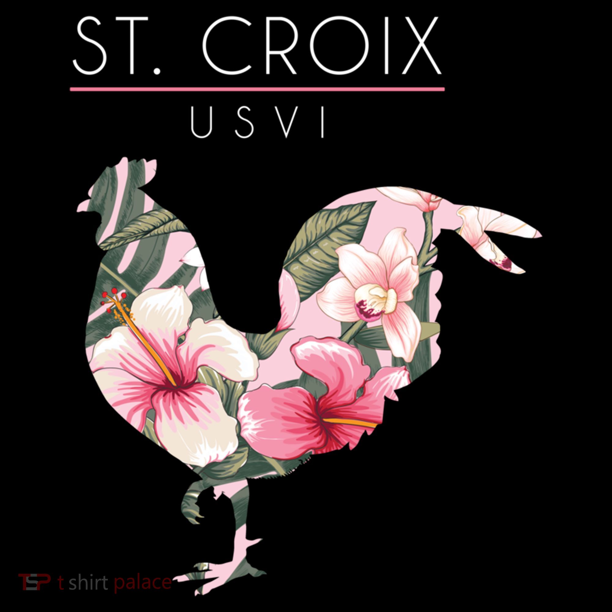 St Croix Usvi Flower Hibiscus Chicken Lover Souvenir Gift Coffee Mug