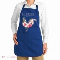 St Croix Usvi Flower Hibiscus Chicken Lover Souvenir Gift Apron thumb 2