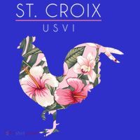 St Croix Usvi Flower Hibiscus Chicken Lover Souvenir Gift T-Shirt thumb 7
