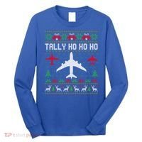Spitfire Christmas Ugly Jumper Style Airplane Aircraft Plane Cute Gift Long Sleeve Shirt thumb 0