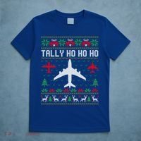 Spitfire Christmas Ugly Jumper Style Airplane Aircraft Plane Cute Gift T-Shirt thumb 5