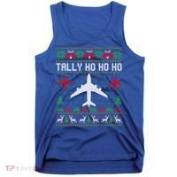 Spitfire Christmas Ugly Jumper Style Airplane Aircraft Plane Cute Gift Tank Top thumb 0