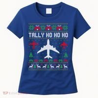 Spitfire Christmas Ugly Jumper Style Airplane Aircraft Plane Cute Gift Women's T-Shirt thumb 0