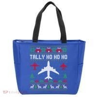Spitfire Christmas Ugly Jumper Style Airplane Aircraft Plane Cute Gift Tote Bag thumb 0