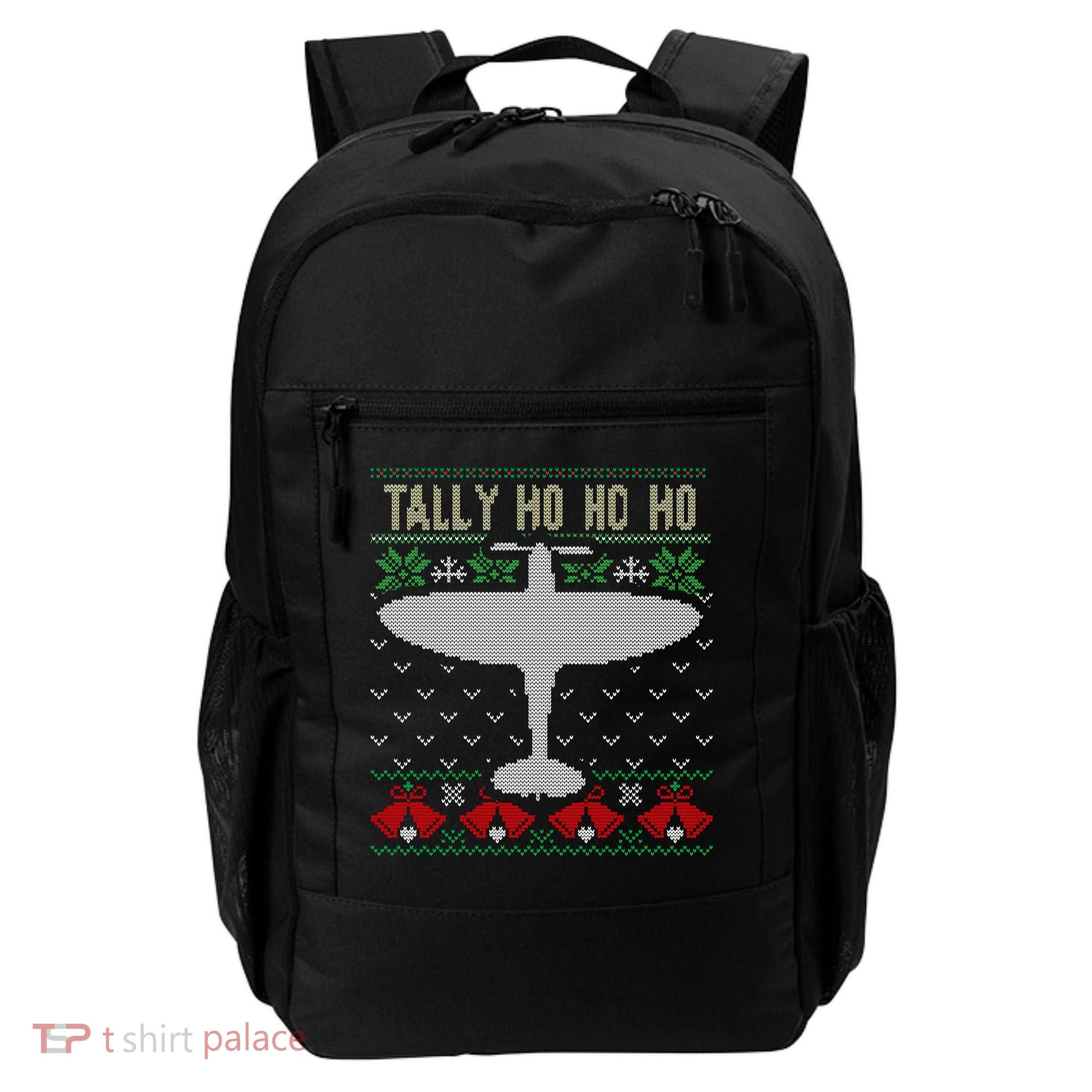 Spitfire Christmas Ugly Jumper Style Airplane Aircraft Plane Gift Backpack