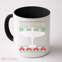 Spitfire Christmas Ugly Jumper Style Airplane Aircraft Plane Gift Coffee Mug thumb 0