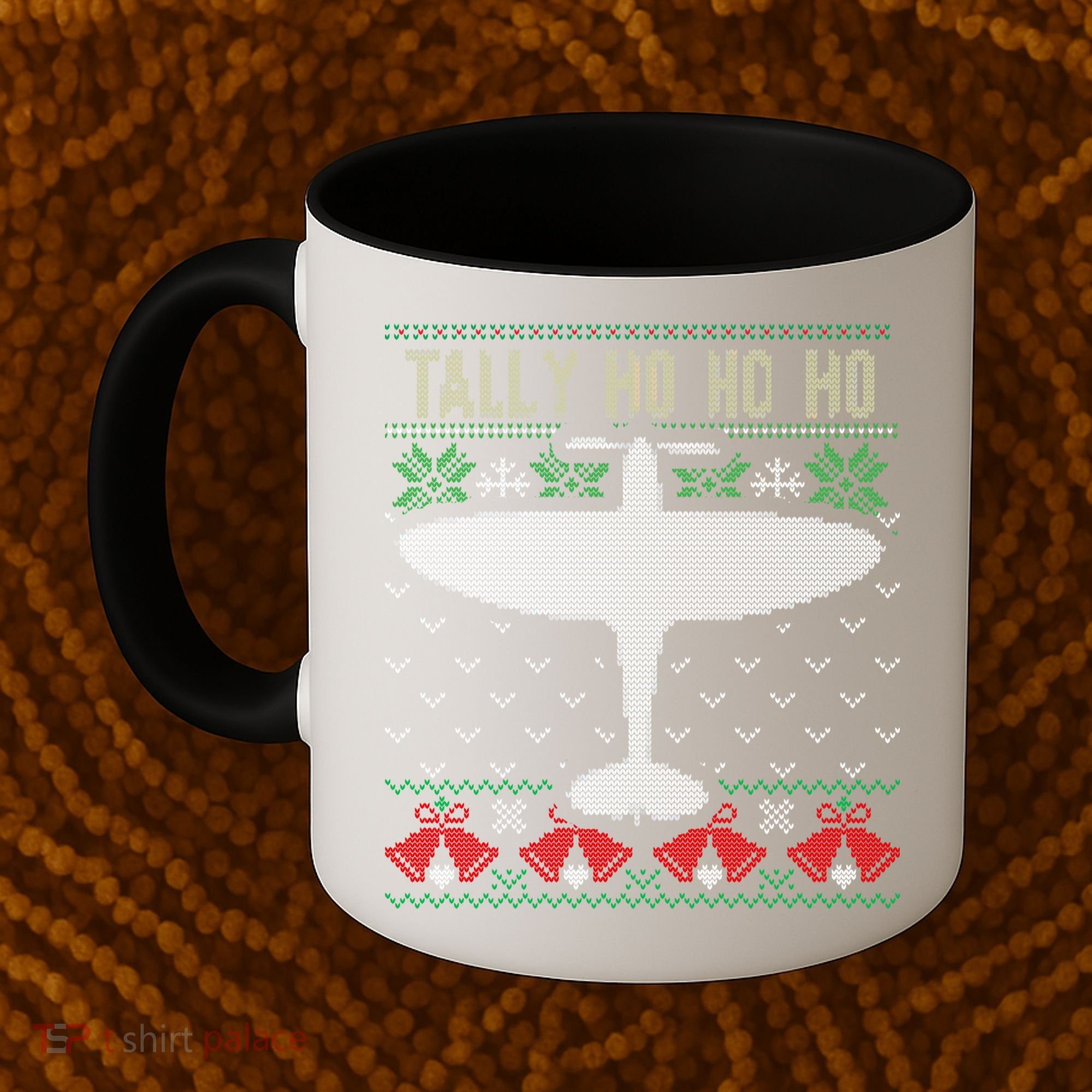 Spitfire Christmas Ugly Jumper Style Airplane Aircraft Plane Gift Coffee Mug