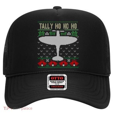 Spitfire Christmas Ugly Jumper Style Airplane Aircraft Plane Gift Hat