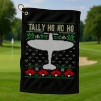 Spitfire Christmas Ugly Jumper Style Airplane Aircraft Plane Gift Golf Towel thumb 1