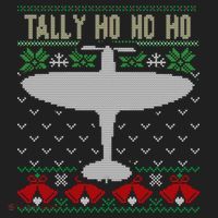 Spitfire Christmas Ugly Jumper Style Airplane Aircraft Plane Gift Golf Towel thumb 3