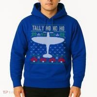 Spitfire Christmas Ugly Jumper Style Airplane Aircraft Plane Gift Hoodie thumb 2