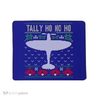 Spitfire Christmas Ugly Jumper Style Airplane Aircraft Plane Gift Mousepad
